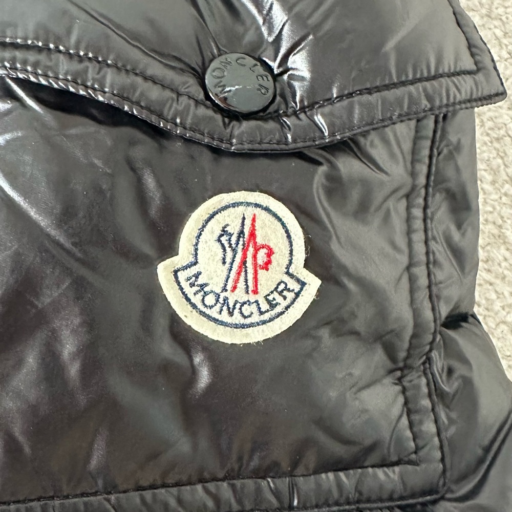 Moncler Shiny Black Puffer Jacket - Picture 5 of 7